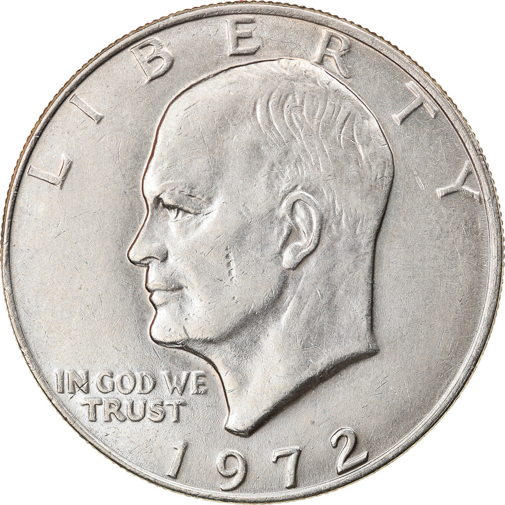 Coin, United States, Eisenhower Dollar, 1972, Philadelphia, AU(55-58)