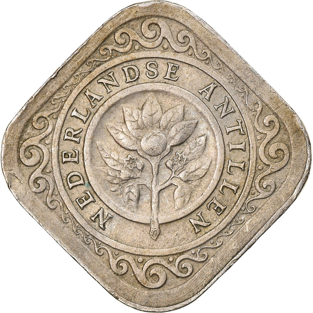Coin, Netherlands Antilles, Juliana, 5 Cents, 1963, EF(40-45), Copper-nickel