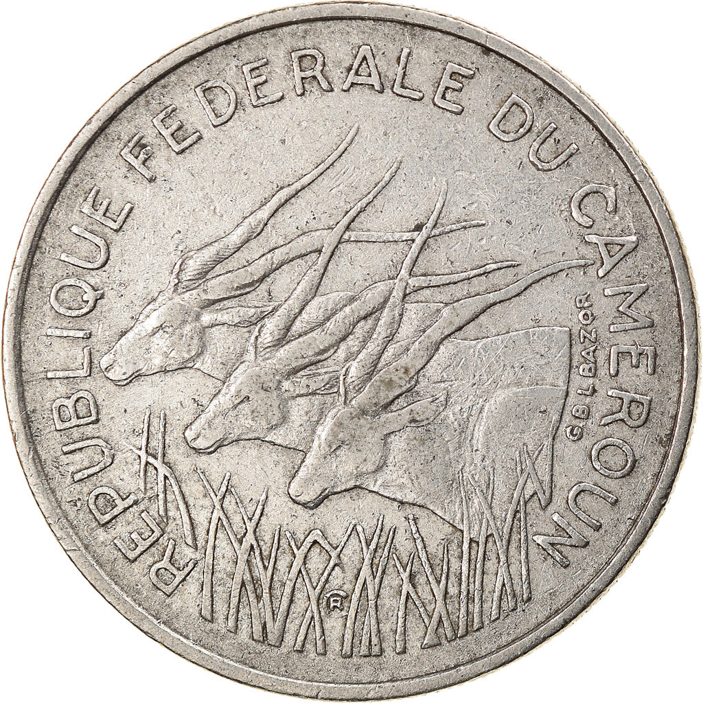 Coin, Cameroon, 100 Francs, 1971, Paris, EF(40-45), Nickel, KM:15