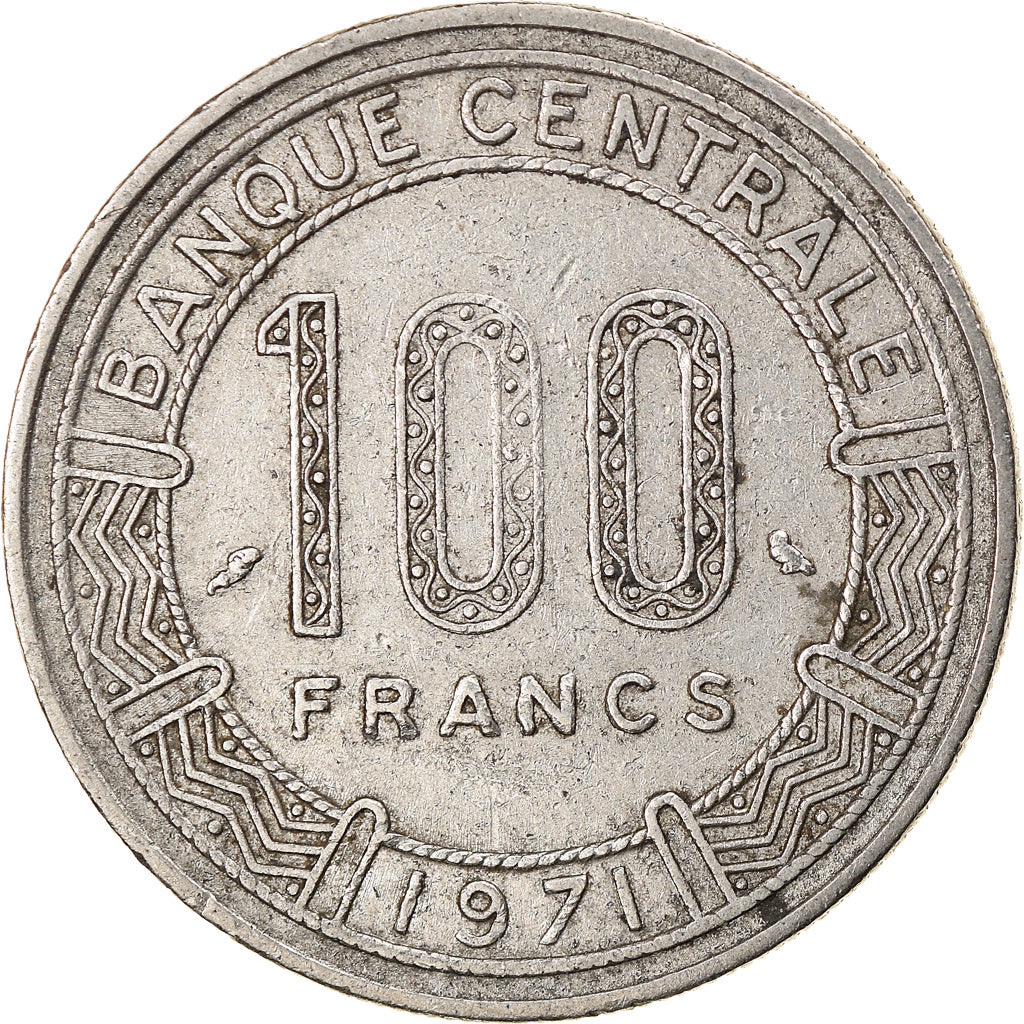 Coin, Cameroon, 100 Francs, 1971, Paris, EF(40-45), Nickel, KM:15