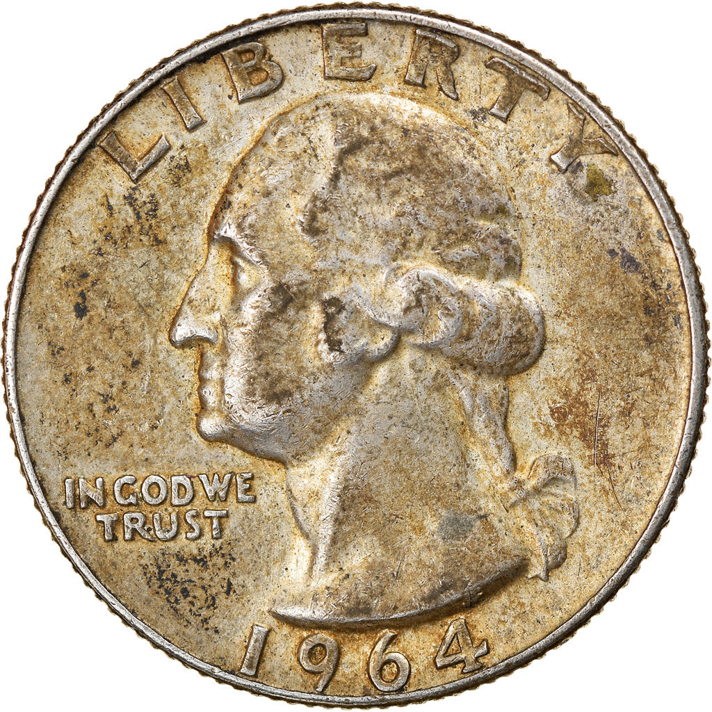 Coin, United States, Washington Quarter, 1964, Denver, AU(50-53)