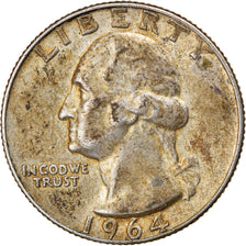 Coin, United States, Washington Quarter, 1964, Denver, AU(50-53)