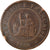 Moneda, INDOCHINA FRANCESA, Cent, 1886, Paris, BC+, Bronce, KM:1, Lecompte:38