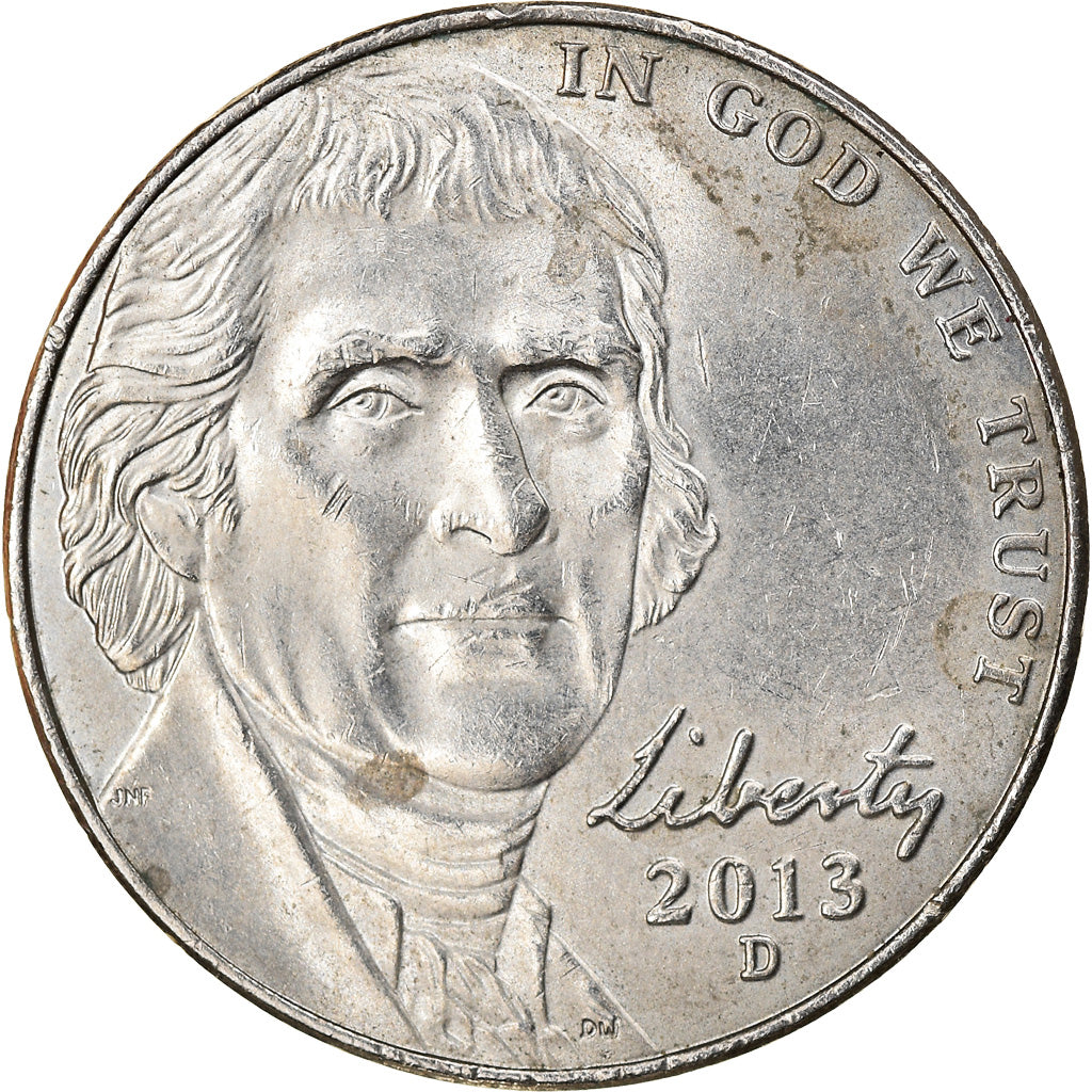 Coin, United States, Jefferson Nickel, 5 Cents, 2013, Denver, AU(55-58)