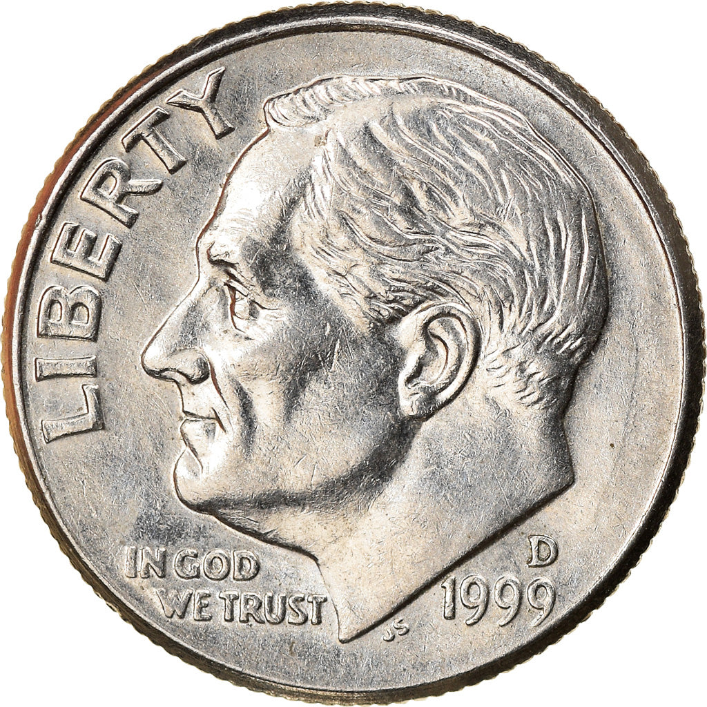 Monnaie, États-Unis, Roosevelt Dime, 1999, Denver, SUP, Copper-Nickel