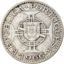 Coin, Mozambique, 20 Escudos, 1966, AU(50-53), Silver, KM:80a