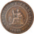 Moneda, INDOCHINA FRANCESA, Cent, 1886, Paris, BC+, Bronce, KM:1, Lecompte:38