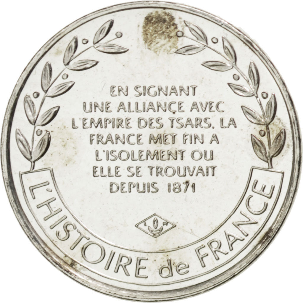 FRANCE, History, The Fifth Republic, Medal, MS(63), Silver, 13, 1.66