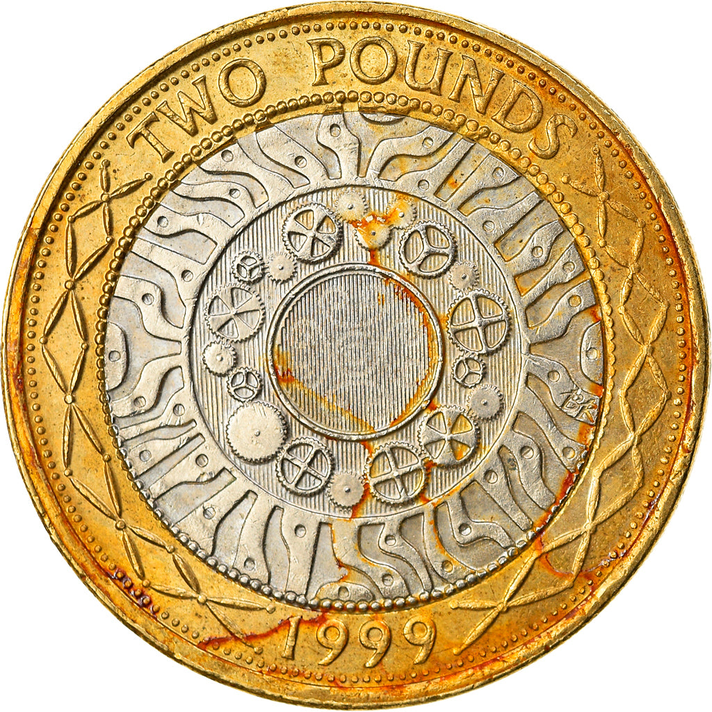 Coin, Great Britain, Elizabeth II, 2 Pounds, 1999, AU(55-58), Bi-Metallic