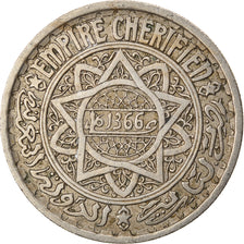 Moneta, Marocco, Mohammed V, 20 Francs, AH 1366/1946, Paris, BB, Rame-nichel