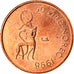 Moneta, Norwegia, Harald V, 50 Öre, 1998, AU(55-58), Bronze, KM:460