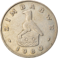 Coin, Zimbabwe, Dollar, 1980, EF(40-45), Copper-nickel, KM:6