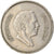 Moneda, Jordania, Hussein, 50 Fils, 1/2 Dirham, 1978/AH1398, MBC, Cobre -