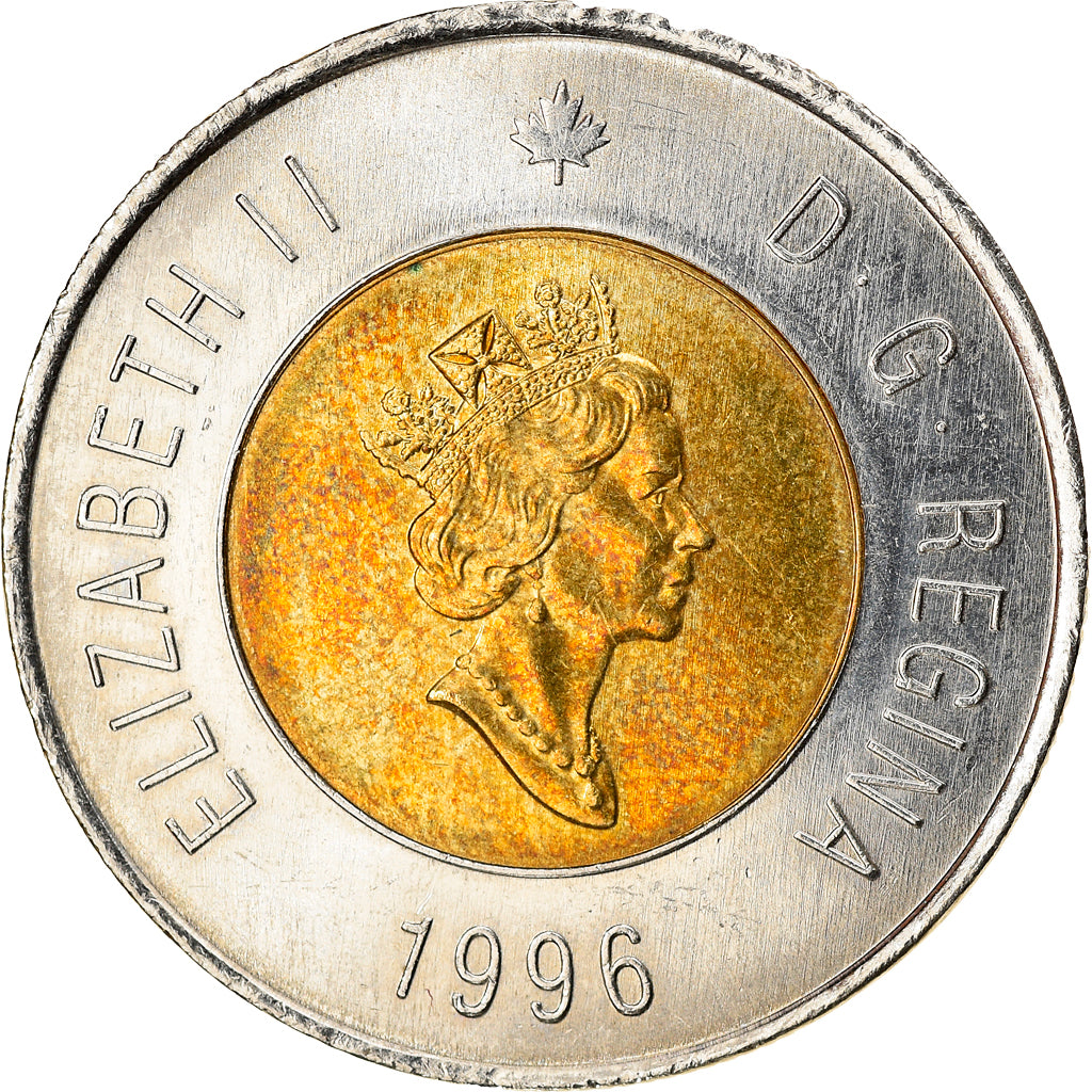 Coin, Canada, 2 Dollars, 1996, Ottawa, AU(50-53), Bi-Metallic, KM:270