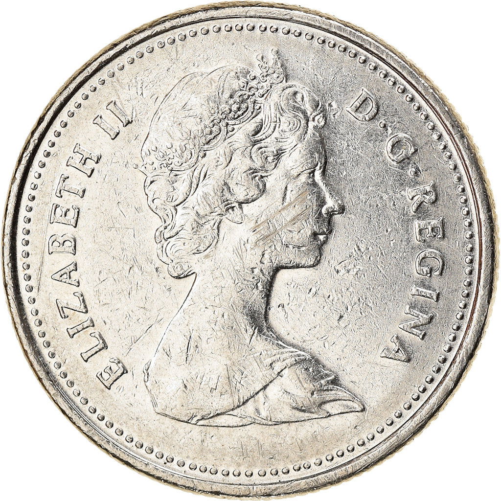 Moneta, Canada, 25 Cents, 1982, Ottawa, AU(50-53), Nikiel, KM:74