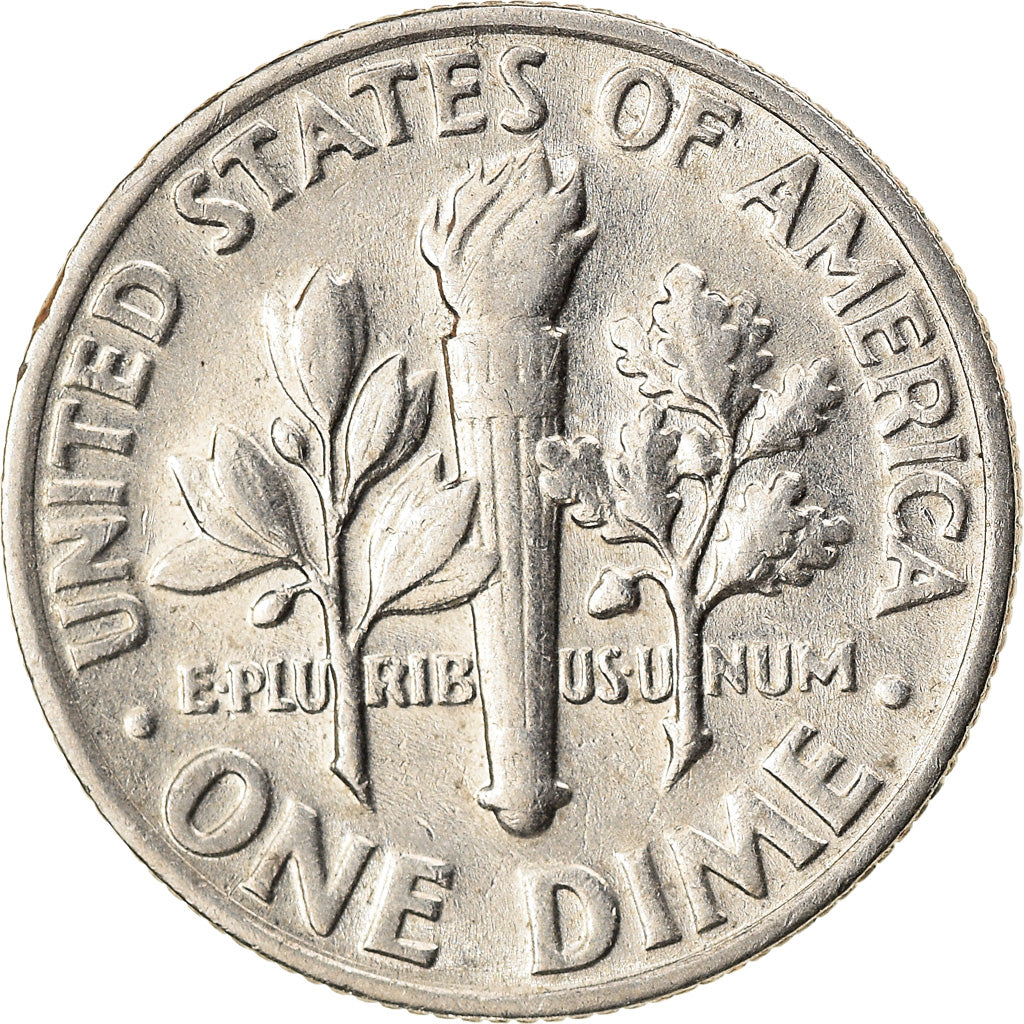 Munten, Verenigde Staten, Roosevelt Dime, 1977, Philadelphia, ZF+