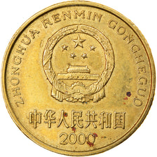 Moneda, CHINA, REPÚBLICA POPULAR, 5 Jiao, 2000, MBC, Latón, KM:336