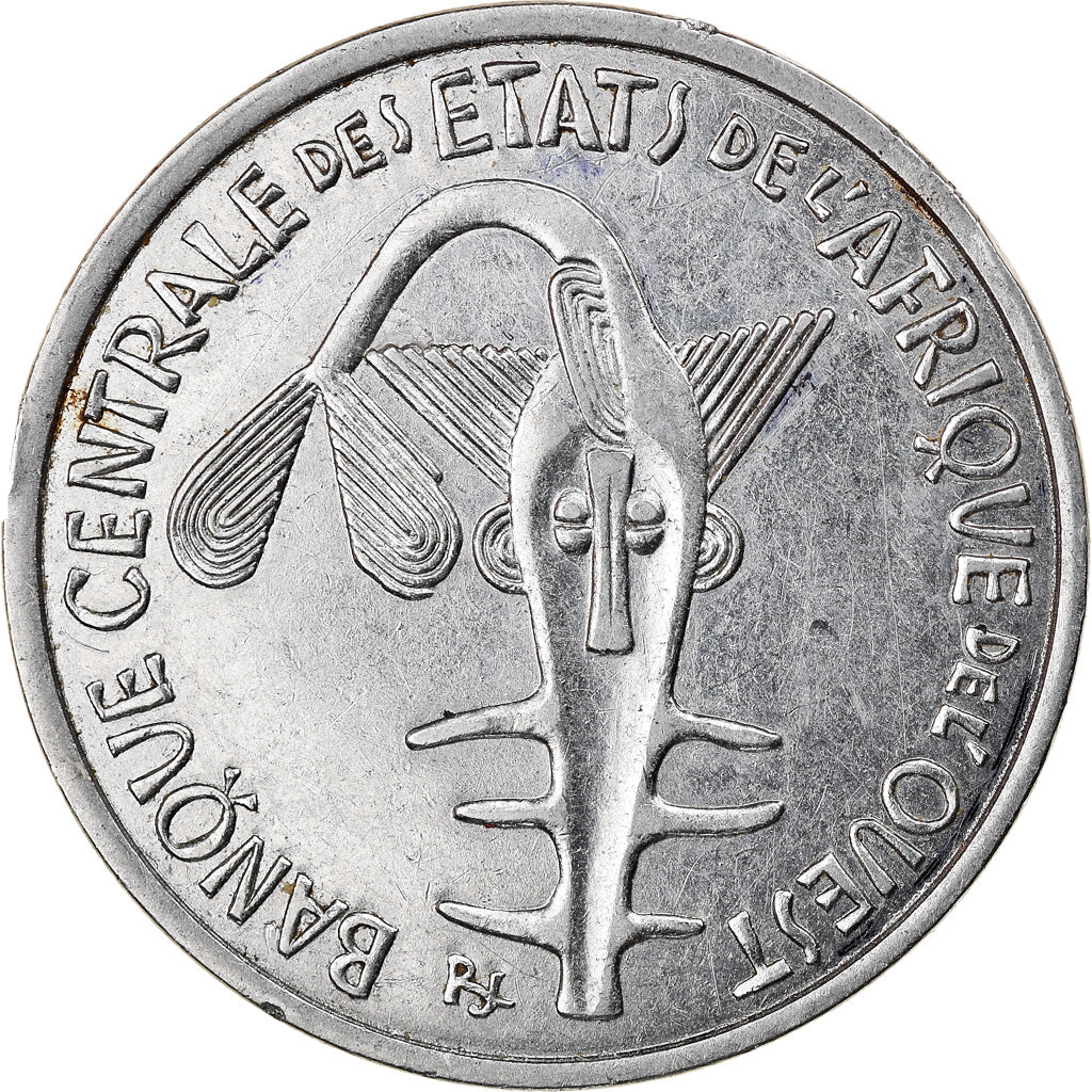 Moneda, Estados del África Occidental, 100 Francs, 2012, MBC+, Níquel, KM:4