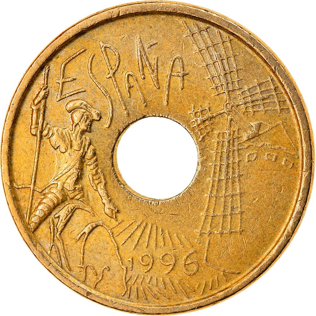 Coin, Spain, Juan Carlos I, 25 Pesetas, 1996, Madrid, AU(50-53)
