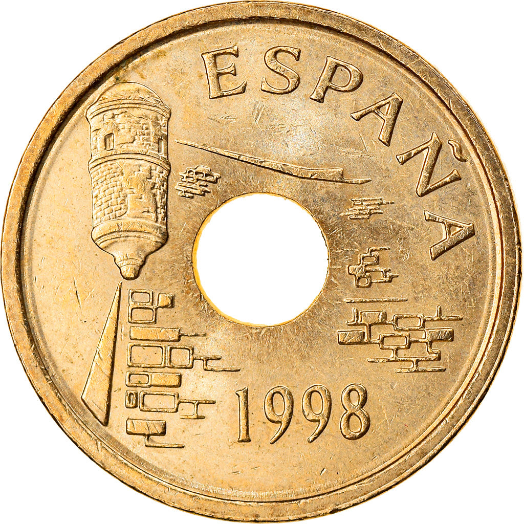 Coin, Spain, Juan Carlos I, 25 Pesetas, 1998, Madrid, AU(55-58)