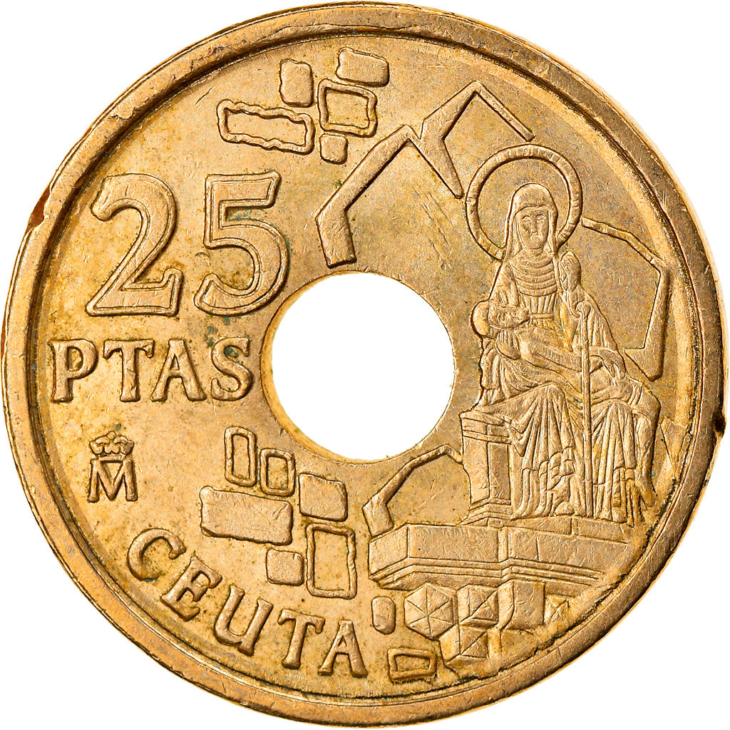 Munten, Spanje, Juan Carlos I, 25 Pesetas, 1998, Madrid, ZF+, Aluminum-Bronze