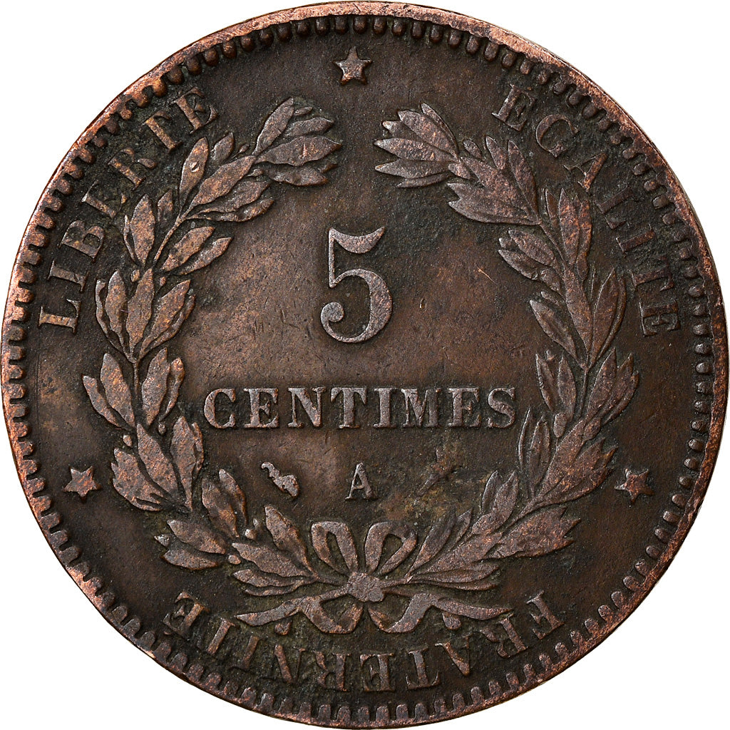 Moneta, Francia, Cérès, 5 Centimes, 1897, Paris, B+, Bronzo, KM:821.1