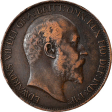 Moeda, Grã-Bretanha, Edward VII, 1/2 Penny, 1902, EF(40-45), Bronze, KM:793.2