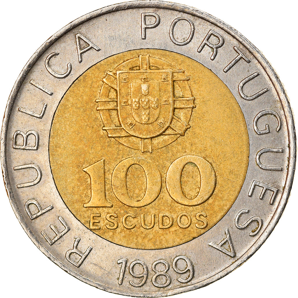 Münze, Portugal, 200 Escudos, 1989, SS, Bi-Metallic, KM:679