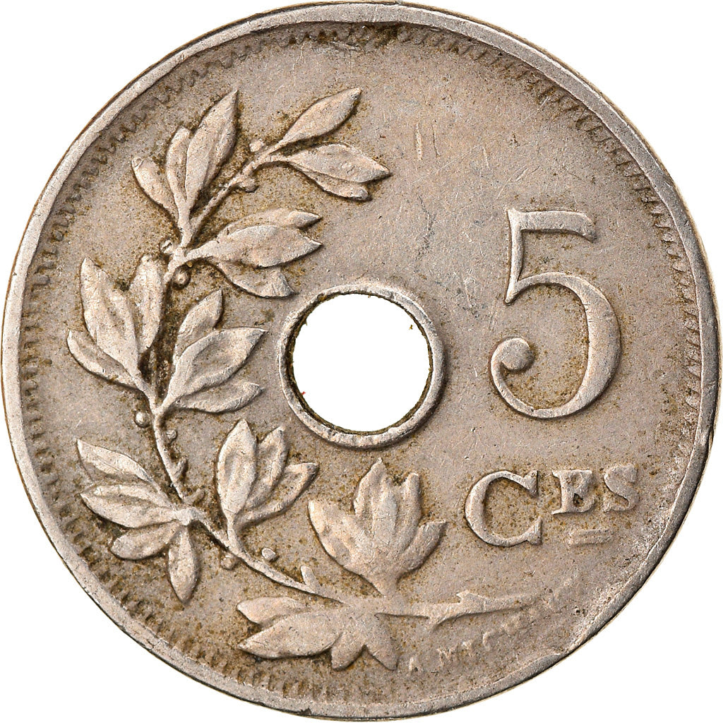 Monnaie, Belgique, Albert I, 5 Centimes, 1910, TTB, Copper-nickel, KM:67