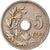 Moneta, Belgio, Albert I, 5 Centimes, 1910, BB, Rame-nichel, KM:67