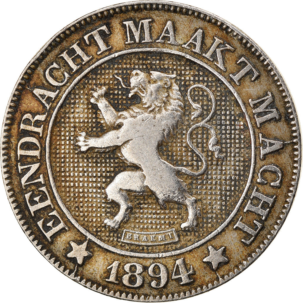 Coin, Belgium, Leopold II, 10 Centimes, 1894, EF(40-45), Copper-nickel, KM:43