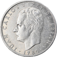 Munten, Spanje, Juan Carlos I, 2 Pesetas, 1984, Madrid, ZF+, Aluminium, KM:822