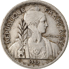 Moneda, INDOCHINA FRANCESA, 10 Cents, 1939, Paris, MBC, Níquel, KM:21.1