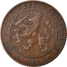 Munten, Nederland, Wilhelmina I, 2-1/2 Cent, 1904, ZF, Bronze, KM:134