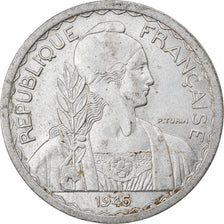 Münze, FRENCH INDO-CHINA, 20 Cents, 1945, Castelsarrasin, SS+, Aluminium