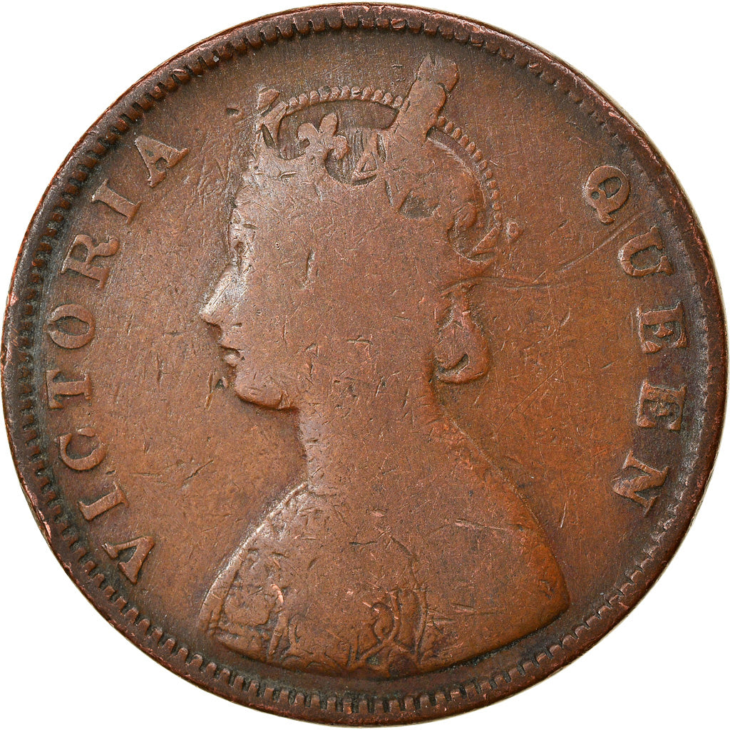 Münze, INDIA-BRITISH, Victoria, 1/2 Anna, 1862, S, Kupfer, KM:468