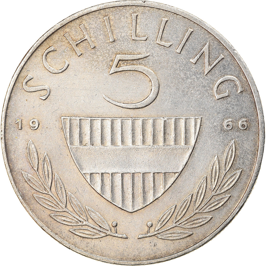 Coin, Austria, 5 Schilling, 1966, AU(50-53), Silver, KM:2889
