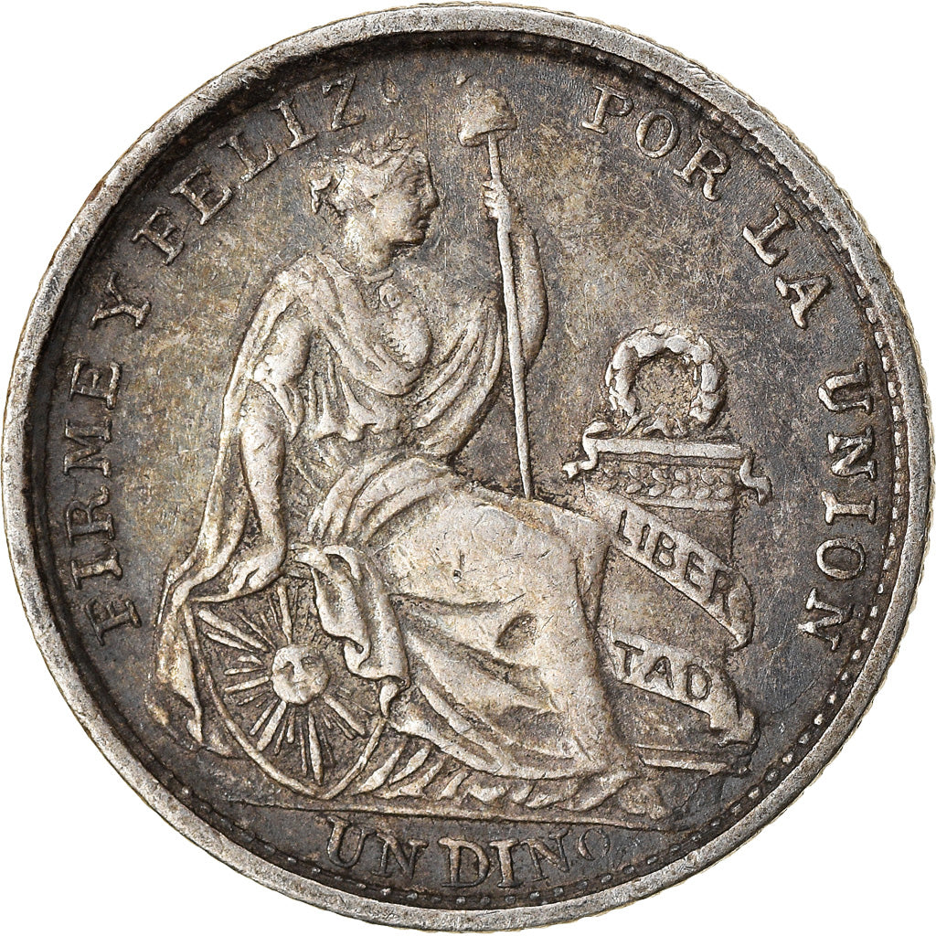 Coin, Peru, Dinero, 1906, Lima, AU(50-53), Silver, KM:204.2