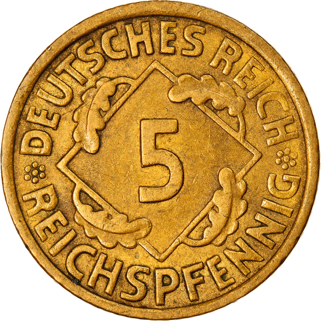 Coin, GERMANY, WEIMAR REPUBLIC, 5 Reichspfennig, 1936, Berlin, EF(40-45)