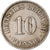 Coin, GERMANY - EMPIRE, Wilhelm II, 10 Pfennig, 1911, Hamburg, EF(40-45)