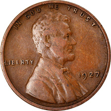 Moeda, Estados Unidos da América, Lincoln Cent, 1927, Philadelphia