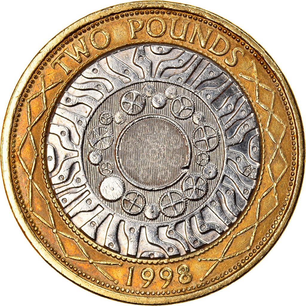 Coin, Great Britain, Elizabeth II, 2 Pounds, 1998, AU(55-58), Bi-Metallic