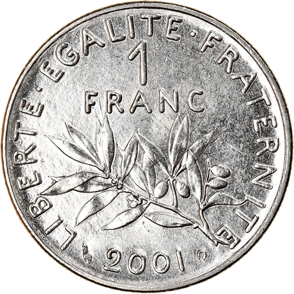 Monnaie, France, Semeuse, Franc, 2001, Paris, SUP+, Nickel, Gadoury:474