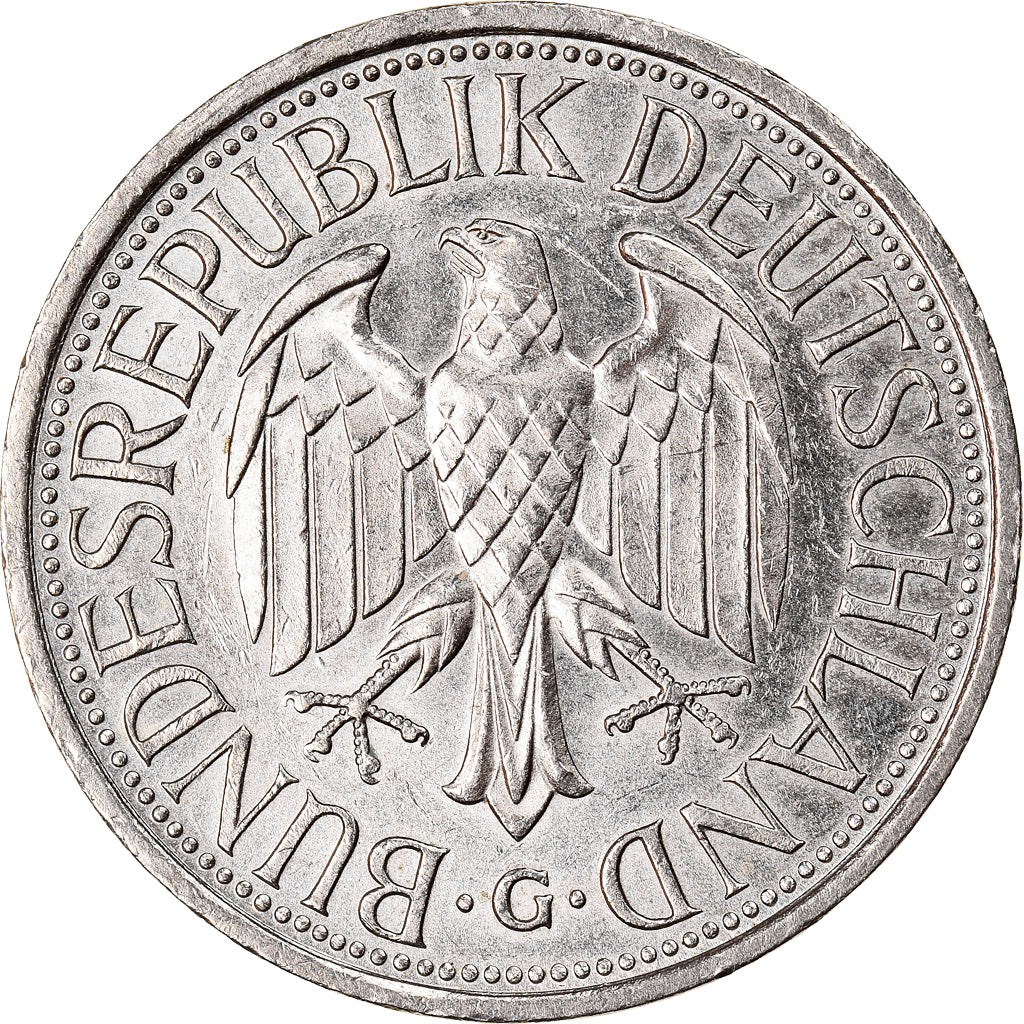 Moeda, ALEMANHA - REPÚBLICA FEDERAL, Mark, 1989, Karlsruhe, AU(50-53)