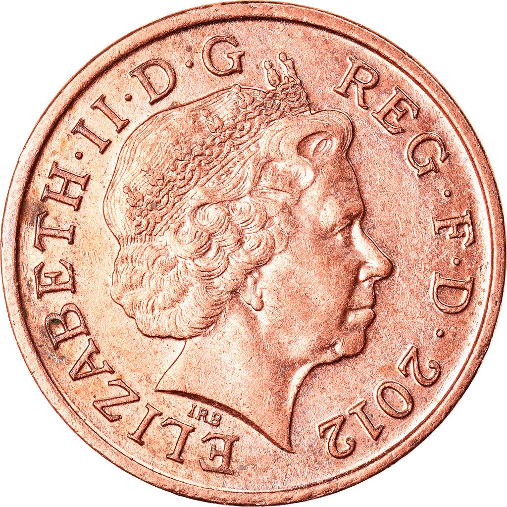 Münze, Großbritannien, Elizabeth II, Penny, 2012, SS+, Copper Plated Steel