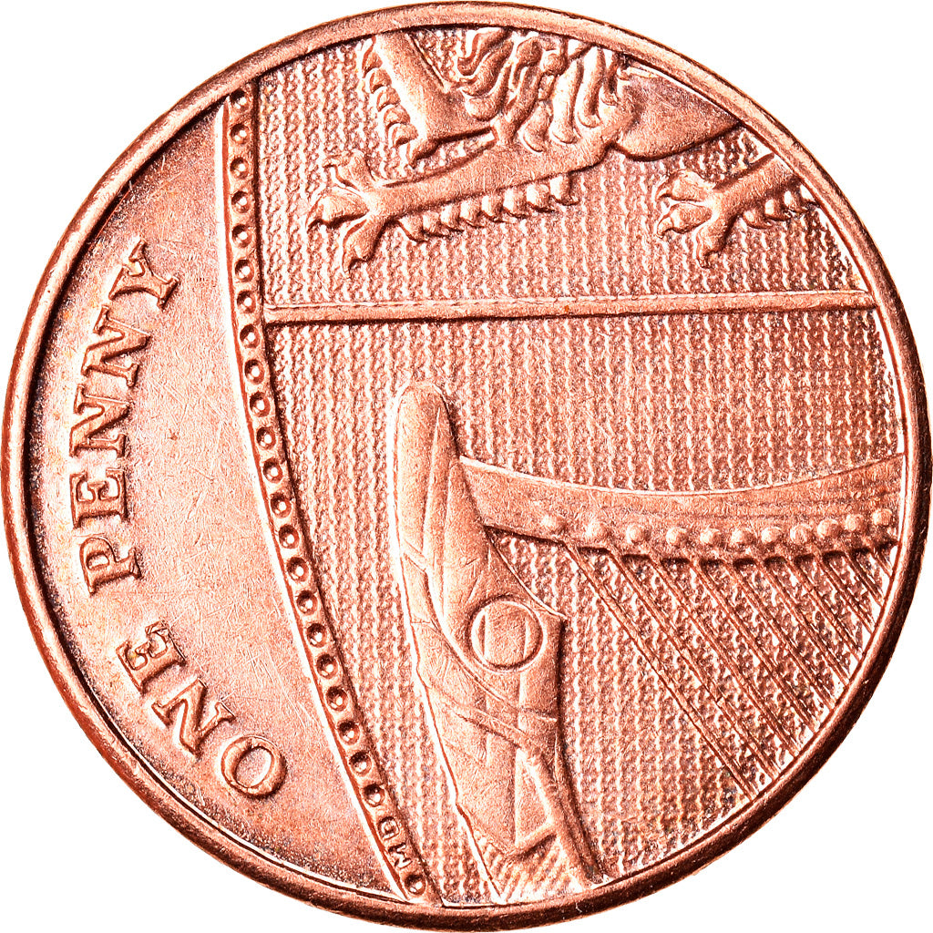 Münze, Großbritannien, Elizabeth II, Penny, 2012, SS+, Copper Plated Steel
