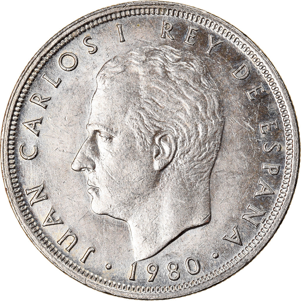 Moneta, Spagna, Juan Carlos I, 5 Pesetas, 1982, SPL-, Rame-nichel, KM:817