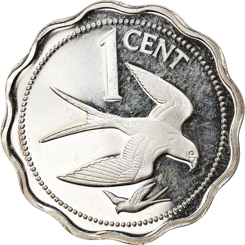Münze, Belize, Cent, 1976, Franklin Mint, Proof, STGL, Silber, KM:46a