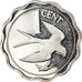 Münze, Belize, Cent, 1976, Franklin Mint, Proof, STGL, Silber, KM:46a