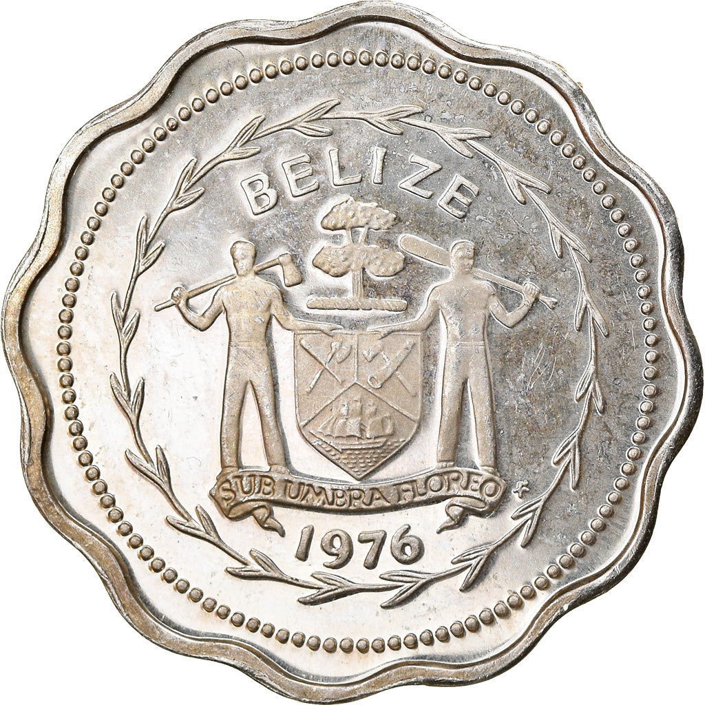 Münze, Belize, Cent, 1976, Franklin Mint, Proof, STGL, Silber, KM:46a